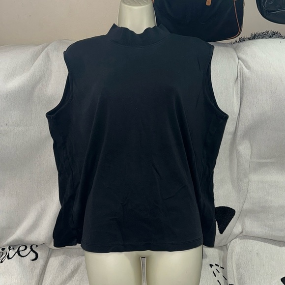 Appleseed’s XL black sleeveless turtleneck - Picture 1 of 6